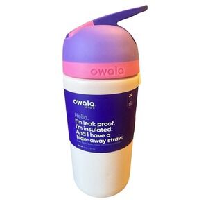 Owala KIDS FreeSip Stainless Steel 16oz Color: Bunny Business Leak Proof